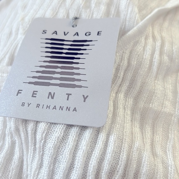 SAVAGE X FENTY • Women’s Hazy White Sheerenity Scoop-Neck Tank Top - Picture 7 of 7